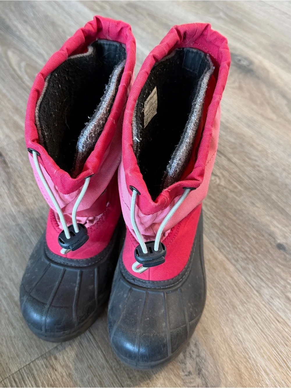 Columbia Red/Pink Kids Waterproof Snow Boots